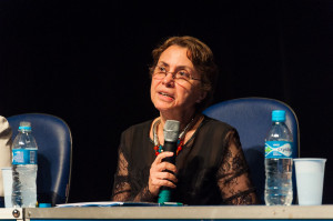 Margarida Barreto falou da necessidade de buscar as causas do assédio na cultura gerencial - Foto: Henrique Almeida