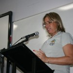 Luciana Reginato Dias, servidora técnico-administrativa do CEM: "somos uma família, às vezes divergimos opini~