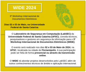 Workshop Internacional de Documento Eletrônico @ Auditório Prof. João Ernesto Escosteguy Castro