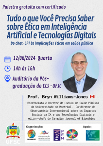 Ética em Inteligência Artificial @ Auditório da Pós-Graduação do CCS