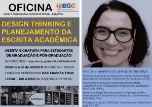 Workshop: Design Thinking e escrita acadêmica @ Sala Bar, Bloco A