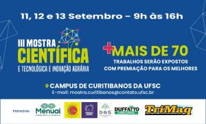 3ª Mostra Científica - UFSC Curitibanos @ UFSC - Campus de Curitibanos