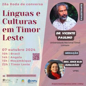 Roda de conversa: Línguas e Culturas em Timor Leste @ Transmissão pelo YouTube