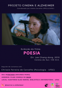 Cinema e Alzheimer: 'Poesia' @ Auditório Elke Hering - Biblioteca Universitária (BU)