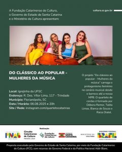 Espetáculo do Quarteto Catarinas @ Igrejinha da UFSC - campus Trindade