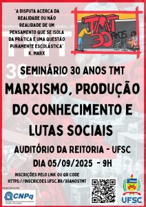 Seminário 'Marxismo, produção do conhecimento e lutas sociais' @ Auditório da Reitoria