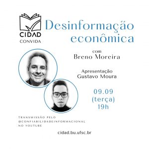 Live 'CIDAD Convida: Desinformação Econômica' @ Canal do Youtube do Cidad