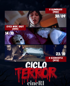 CineRI: Ciclo Terror no Cinema @ Auditório da Biblioteca Universitária (BU)