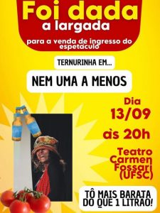Teatro: Ternurinha em… Nem uma a menos @ Teatro Carmen Fossari