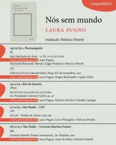 Encontro com a escritora italiana Laura Pugno @ Sala Machado de Assis, Centro de Comunicação e Expressão (CCE)