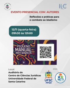 Lançamento do Pequeno Manual Anti-Idadismo @ Auditório do Centro de Ciências Jurídicas (CCJ)